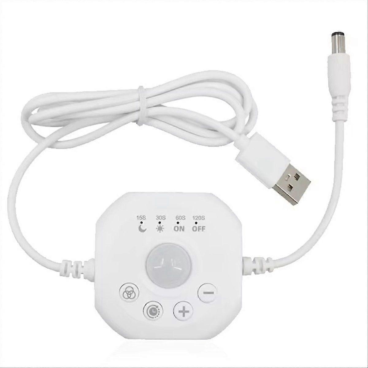DC5-24V PIR Motion Sensor Light Switch LED Strip Controller Monochrome Dimmer USB Timer Automatic M Edition 0228