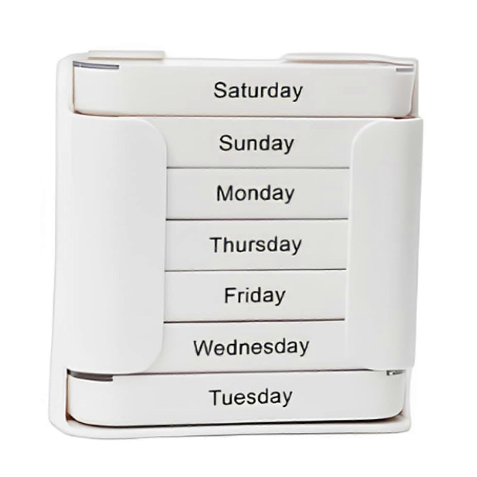 Weekly Pill Container for Supplements and Medication