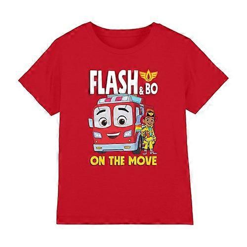 Firebuds Childrens/Kids Flash Fire Engine T-Shirt