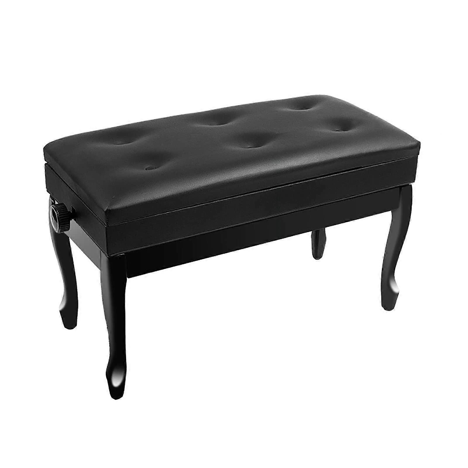 Adjustable Piano Bench with Flip  Storage, Ergonomic Height Stool for Practice and Performance
