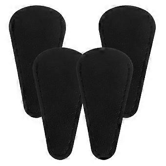 4pcs Scissors Protective Covers Pu Leather Scissor Sheath Reusable Protective Scissor Cover Eyebrows Trimming Scissor Safety Cover