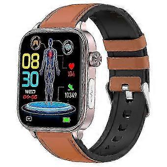 ET570 Smartwatch mit Bluetooth-Anruffunktion, EKG, Körpertemperaturmessung, Herzfrequenzmessung, Blutdruckmessung, Multisport-Funktion