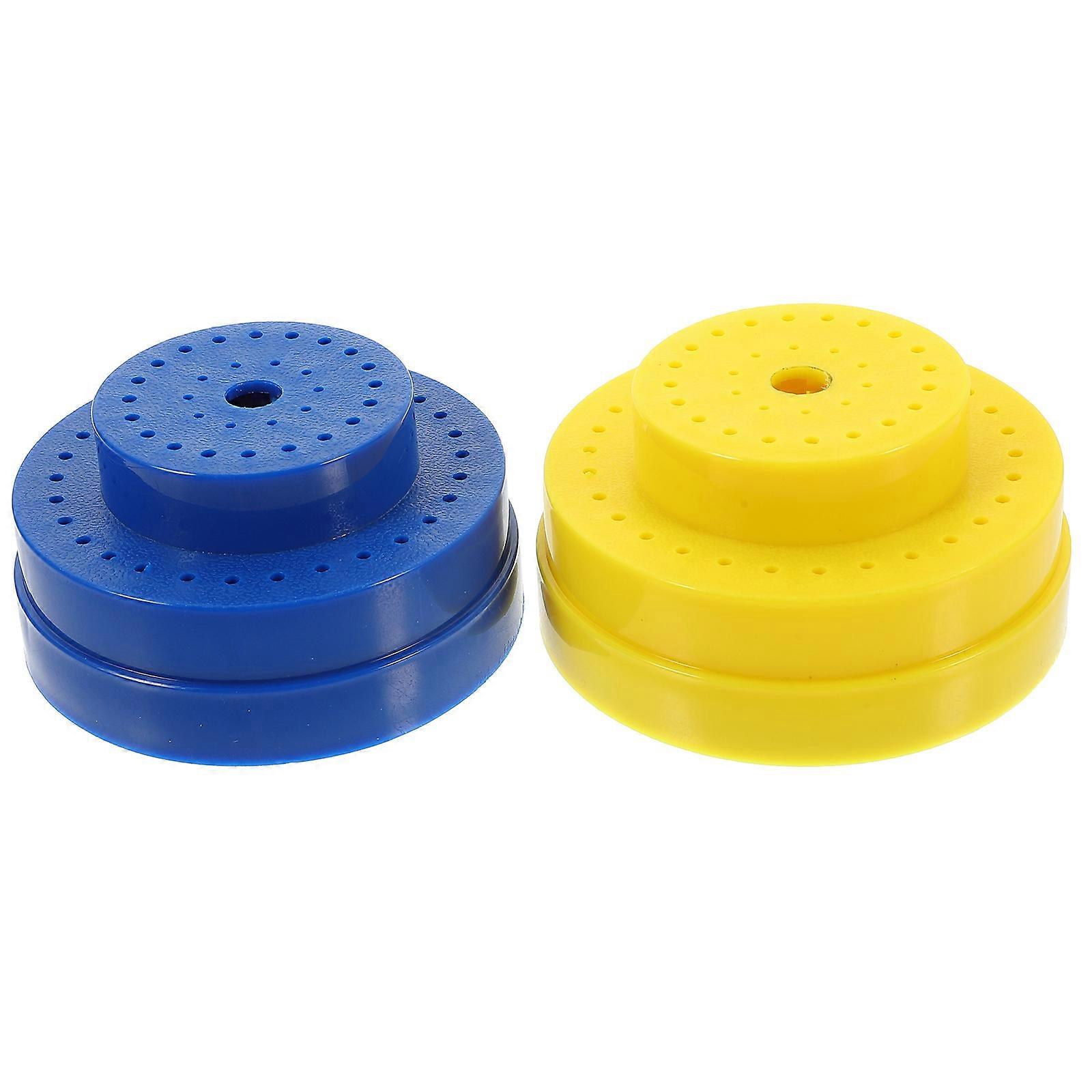 Plastic Nail Drill Bits Storage Stand Nail Bit Display Holder for Storage Use 2Pcs