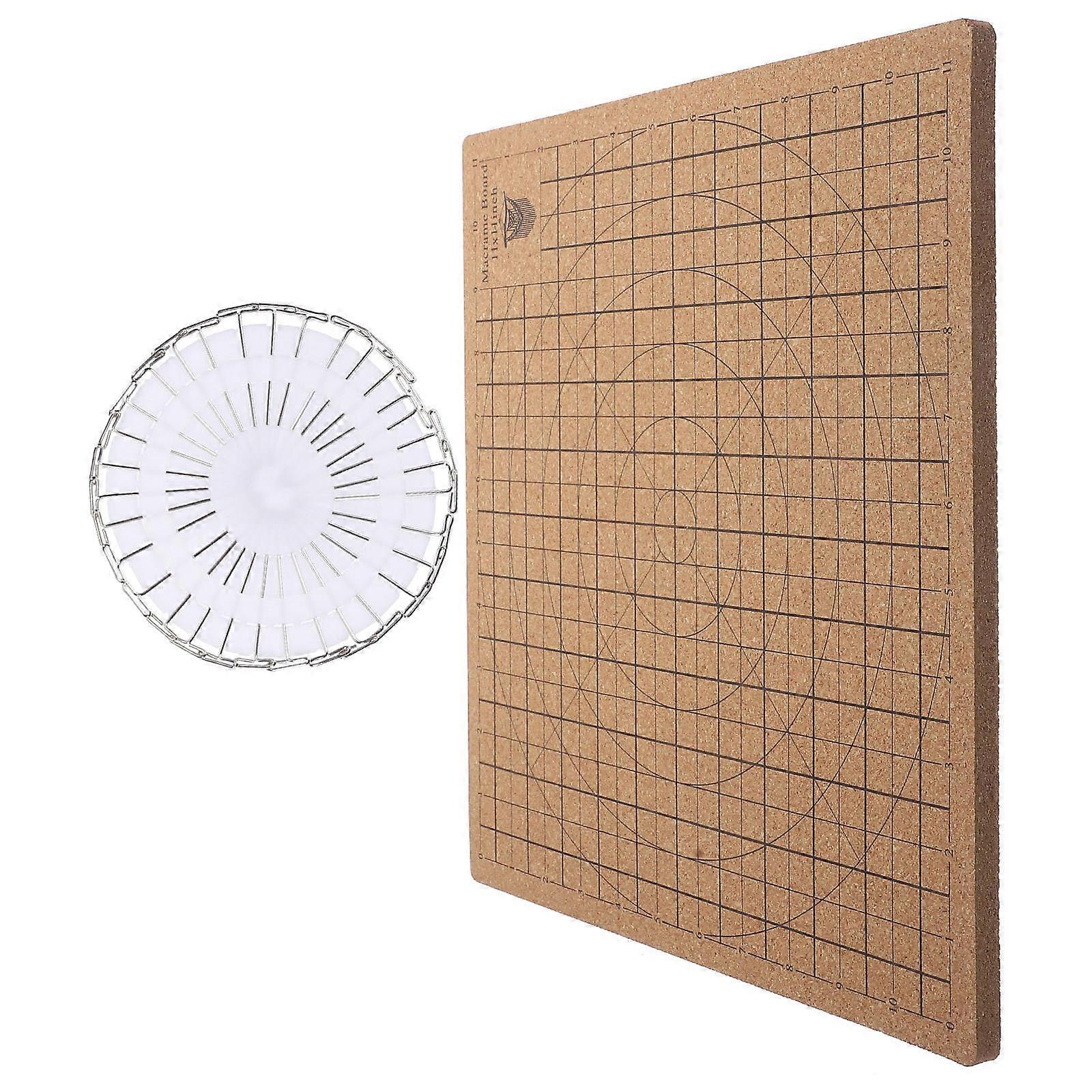 Durable Cork Macrame Board for Knotting Craftwork 1Set