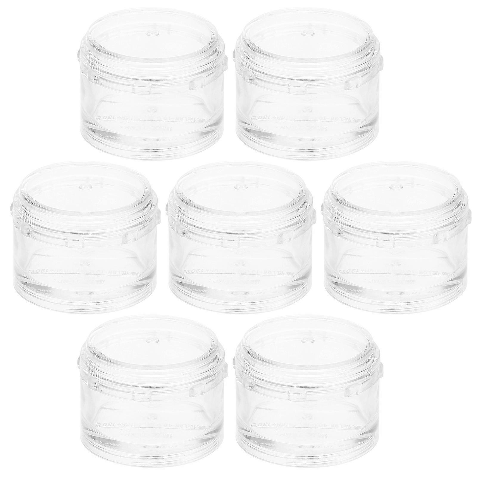 Stackable Weekly Pills Organizer for Storage Use 7Pcs Transparent