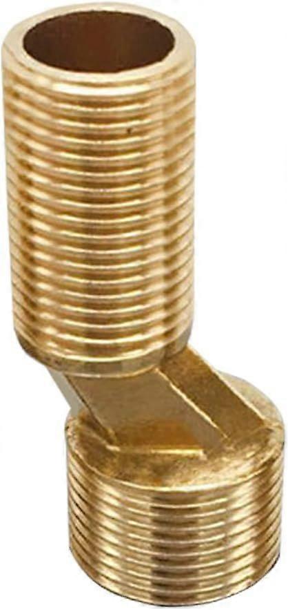 Extended 6cm threaded bath adapter, solid brass angled corner tap adapter, adjustable curved leg tap reducer, kitchen sink adapter