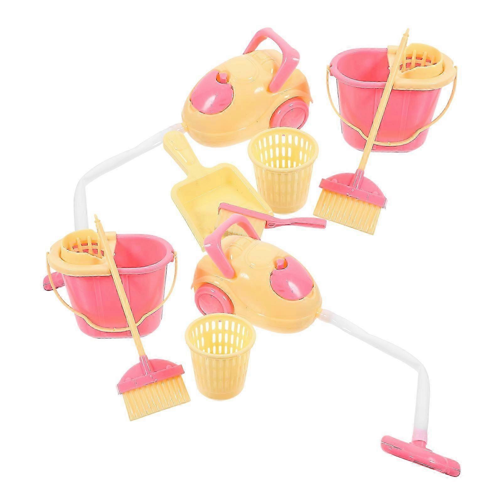 Children Toys Interactive Doll Cleaning Tools 2Sets for Playing Use