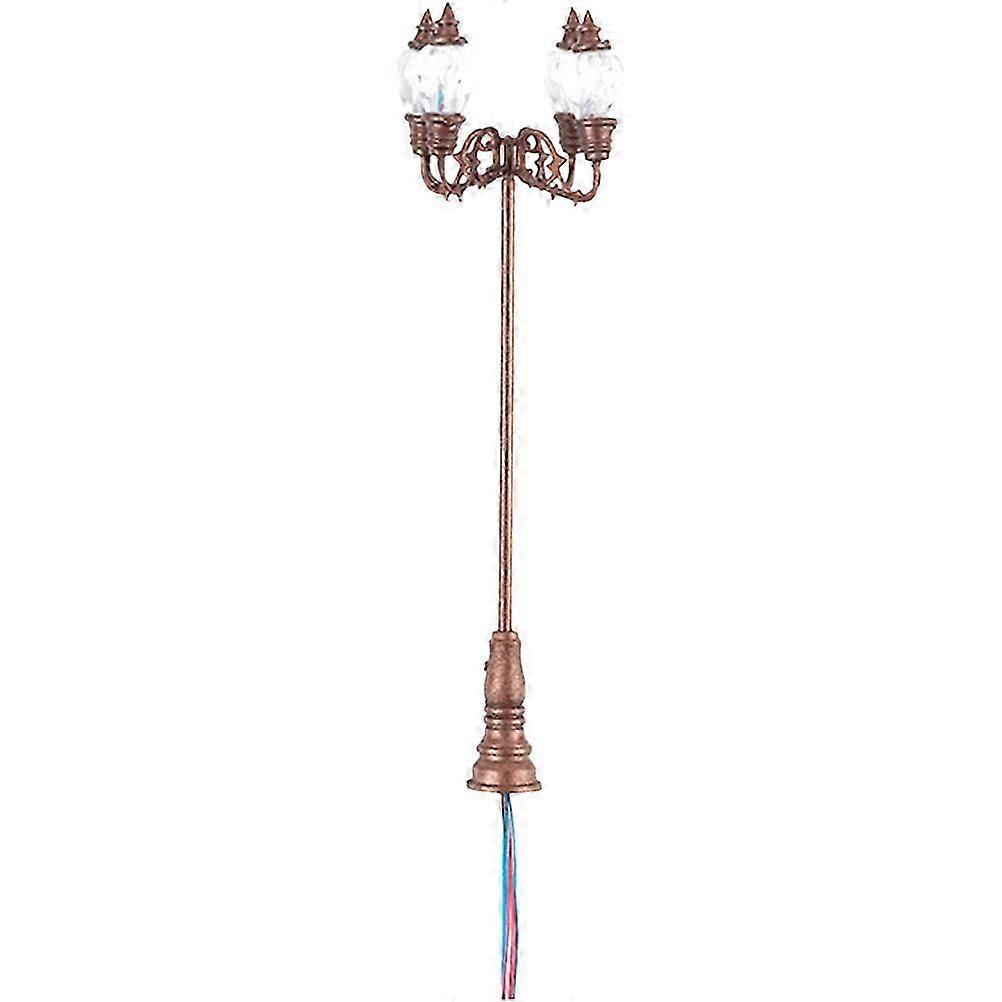 Mini Street Light Model Yard Lights for Decoration 2Pcs Construction