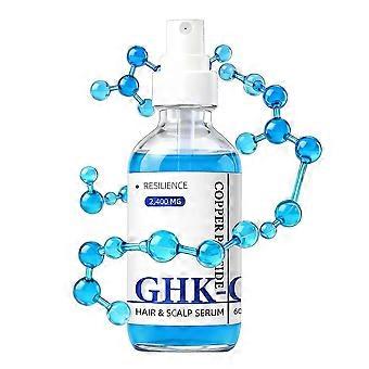 GHK-Cu Copper Peptide Hair & Scalp Spray, 2400MG Hair Growth Serum for Thinning Hair, Anti Hair Loss Scalp Spray for Men & Women, 60ML