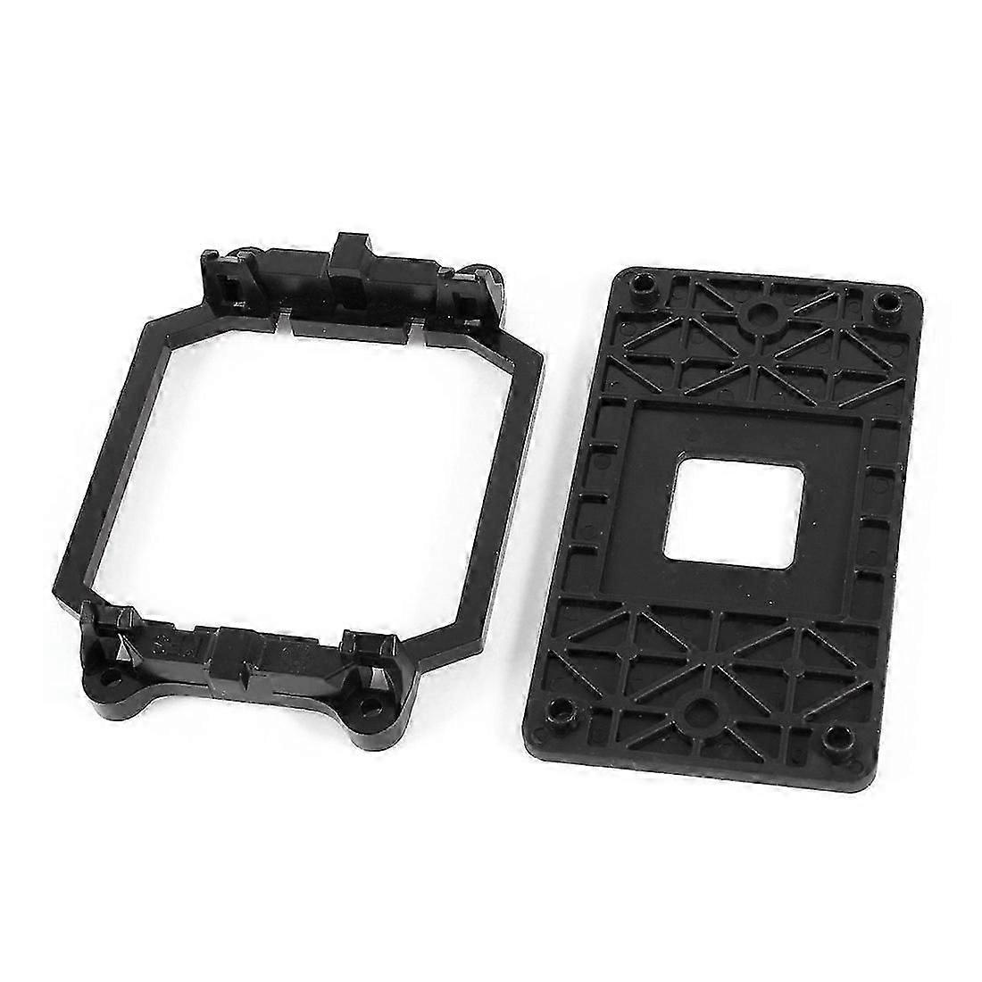 Black plastic CPU fan base for AMD AM2 and AM3 sockets