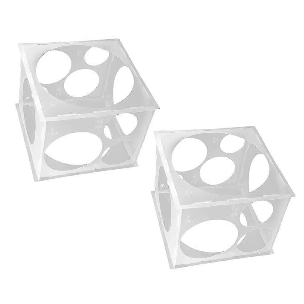Transparent Balloon Sizer Tool for Precise Balloon Measurement 2Pcs PVC Box