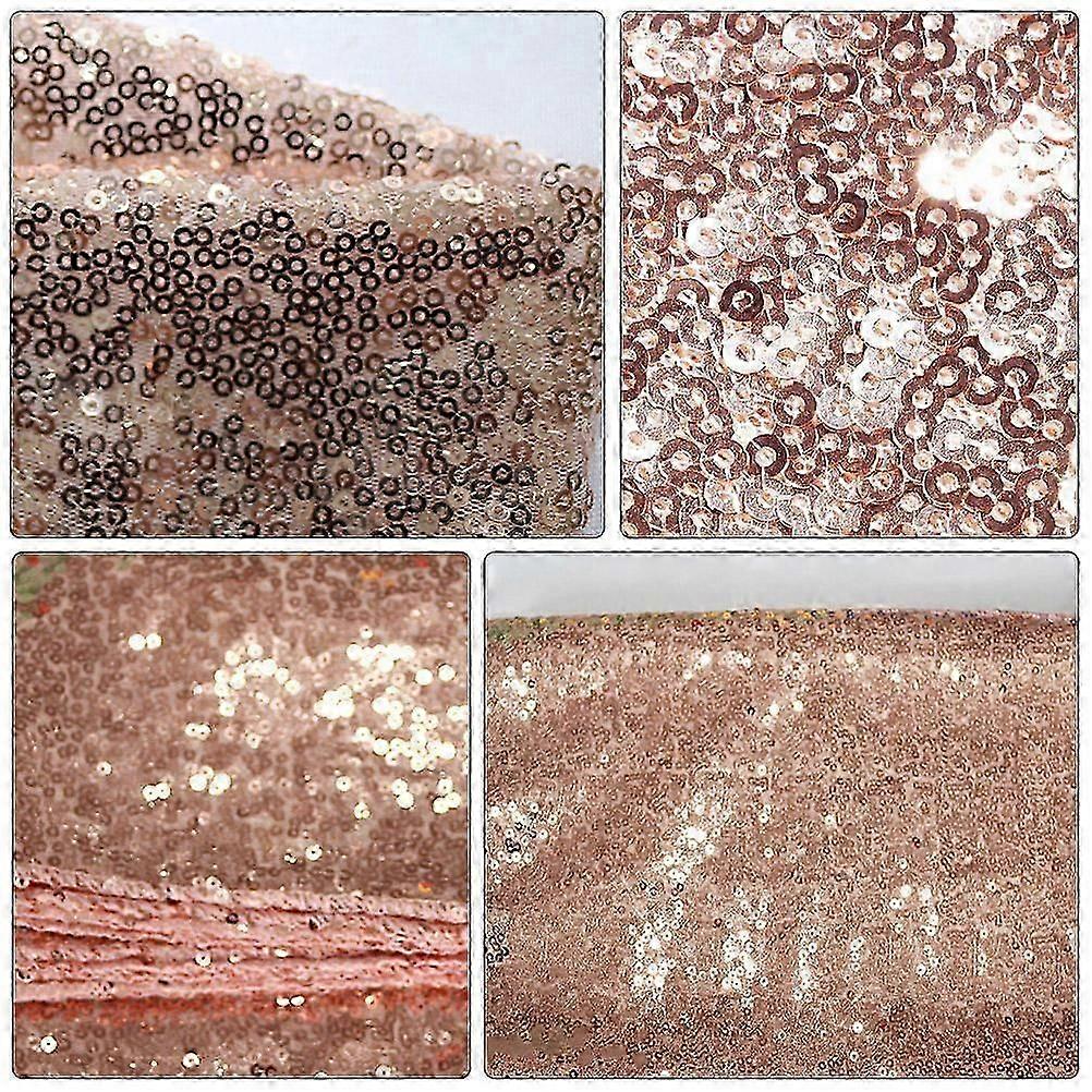 Wedding Tablecloth Sequin Tablecloth for 2Pcs Decorative Use