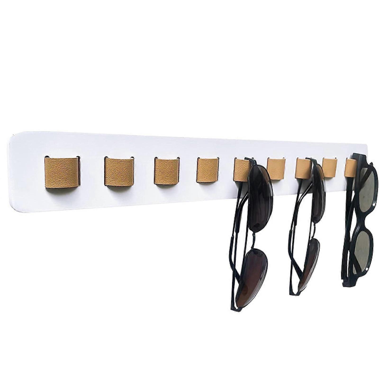 Wall-mounted wooden eyeglass frame