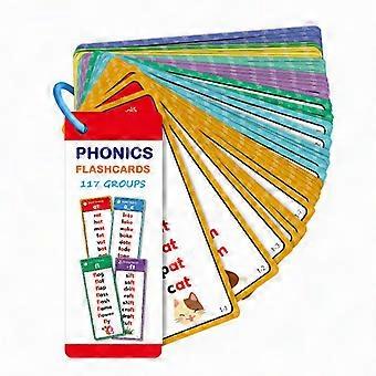 60pcs 117 Groups Words Flashcards for High Frequency Word Lists, Vocabulary Building, Essential Teacher Teaching Aids for Pre-K Kindergarten