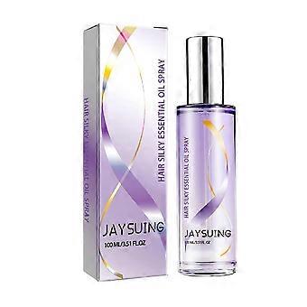 Jaysuing Hair Silky Essential Oil Spray, Riparazione Capelli Secchi Crespi Lisci Soffici Cura Dei Capelli Nutrienti Profondi Capelli Nutrienti