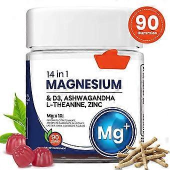 Deep Calm 14 in 1 Nutrition Gels & Chews Mg South African Drunken Eggplant Complex, 90 Counts