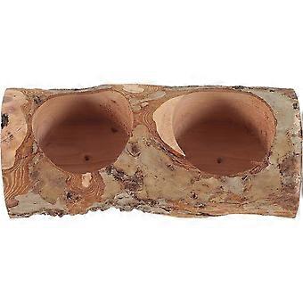 Futternapf aus Holz für Hamster, geeignet für die Fütterung kleiner Haustiere, langlebig