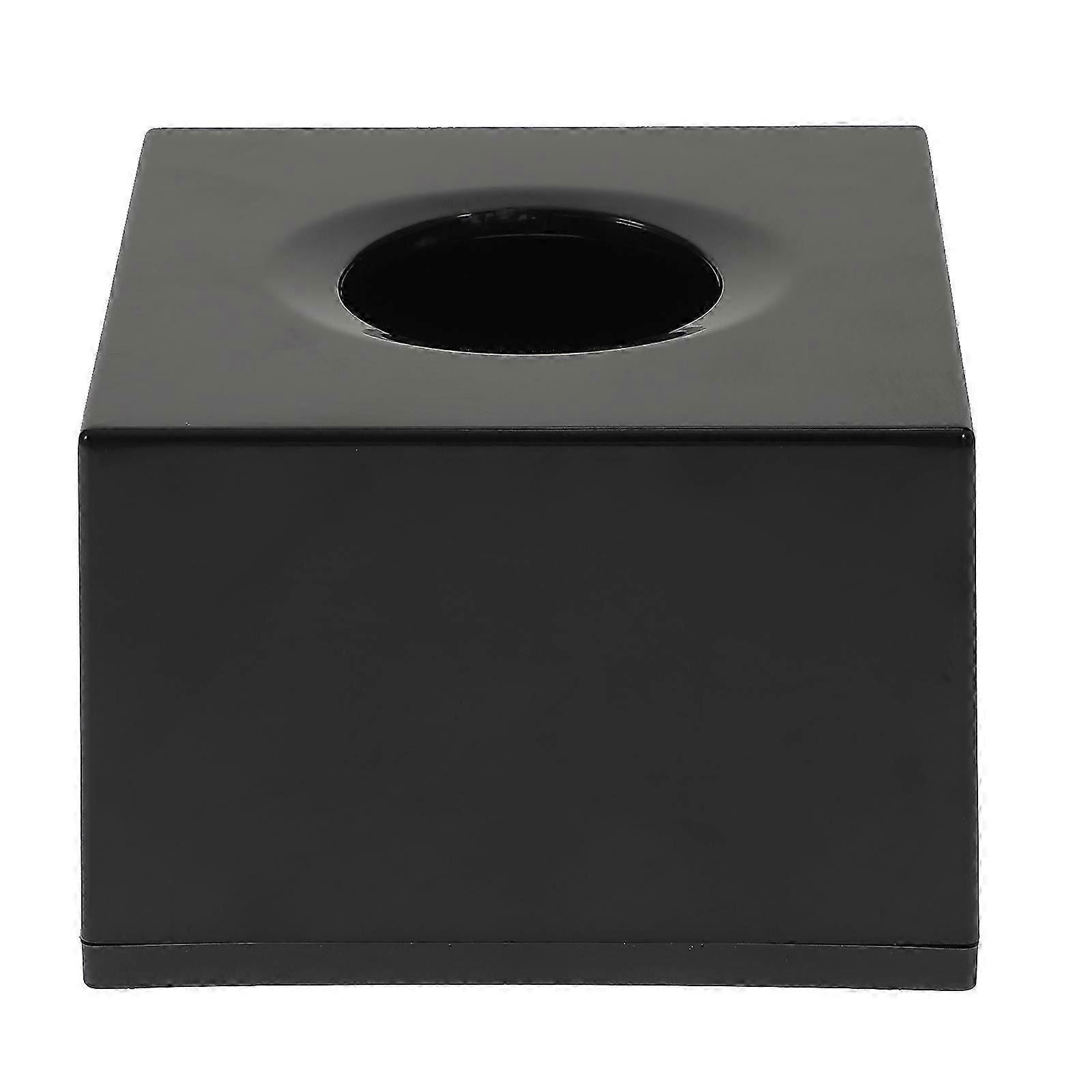 Facial Tissue Storage Box | ABS Material | Black | 1 Pack