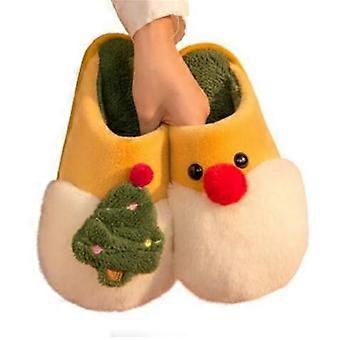 Vrouwen Winter Kerst Pluche Katoenen Slippers Indoor Warme Anti-slip