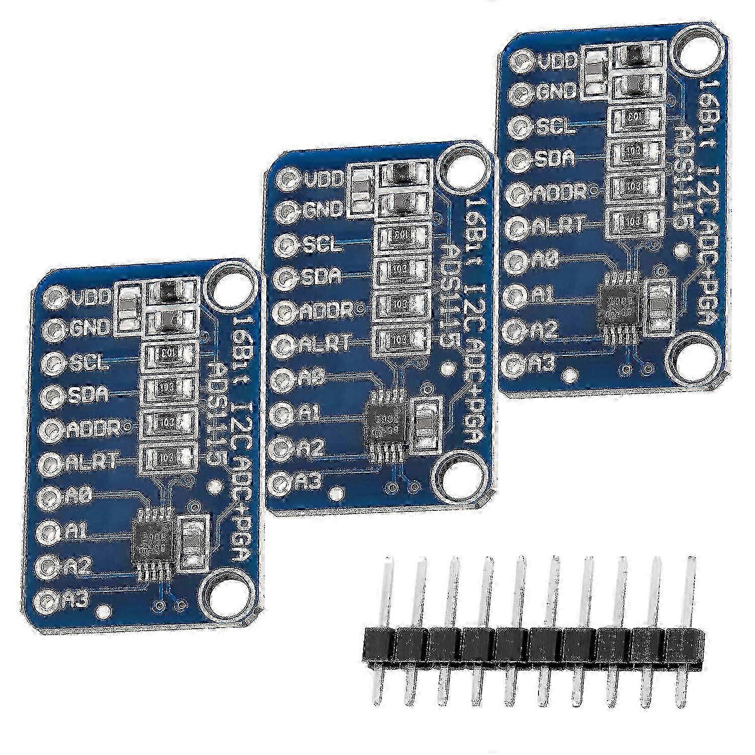 3 X Ads1115 Module 16bit 4 Channels compatible with And compatible with Raspberry