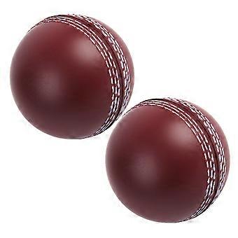 Light Brown Board Cricket Balls for Sensory Play and Training 2Pcs PU