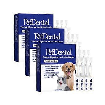 1/2/3pcs Pet Oral Care Solution 7ml Herbal-Formula Gentle Absorption Fresh Breath