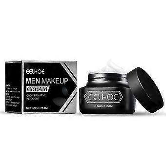 Crema facial natural para hombres, hidratante, iluminadora y correctora - Crema sin maquillaje para el cuidado diario de la piel del rostro.