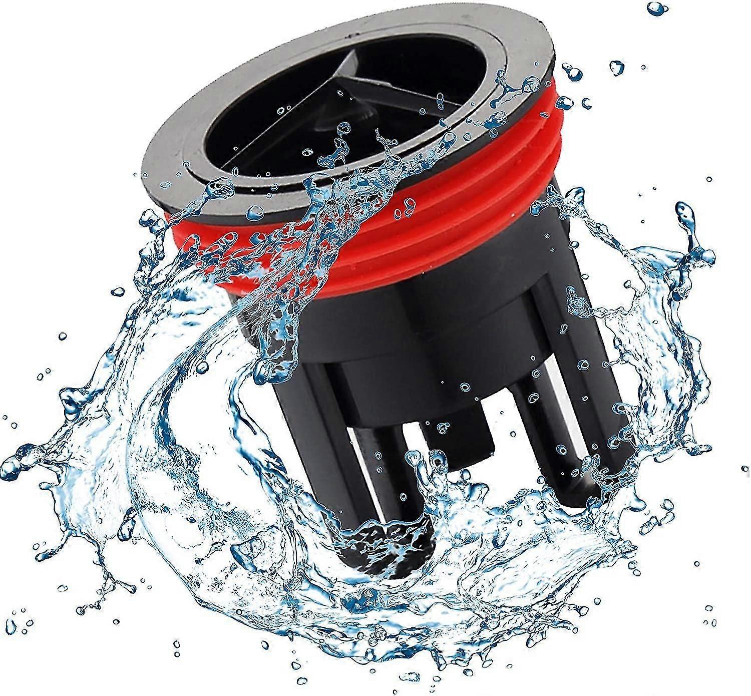 Floor Drain Plug | Shower Floor Backflow Stopper - Drain Plug, Black