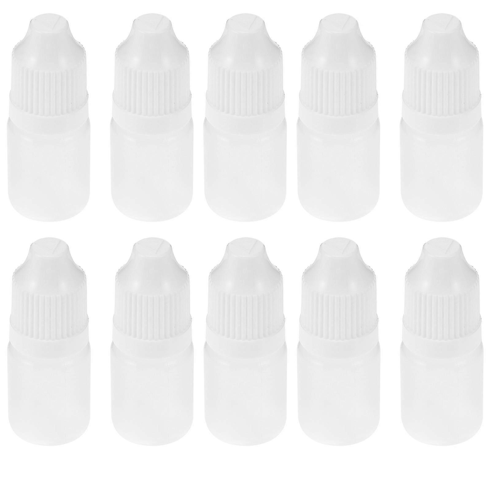 20pcs 5ml Empty Dropper Bottles Plastic Squeezable Eye Liquid Bottles