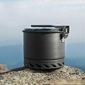 Draagbare aluminiumlegering rugzak kookpot buiten warmtewisselaar kampeer kookpot kookgerei duurzaam veelkleurig