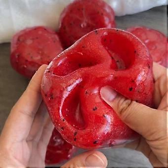 Watermelon Slushie Decompression Squishy Pure Handmade Vaseline Decompression Handmade Ball Voice Control Stress Relief Toy