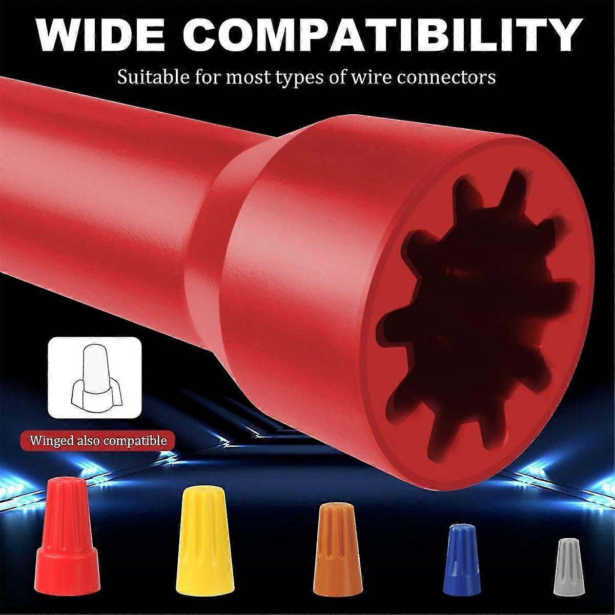 2pcs Wire Nuts Driver, Wire Twisting Tool, Spin Twist Wire Connector Socket Wire Twisting Spinner