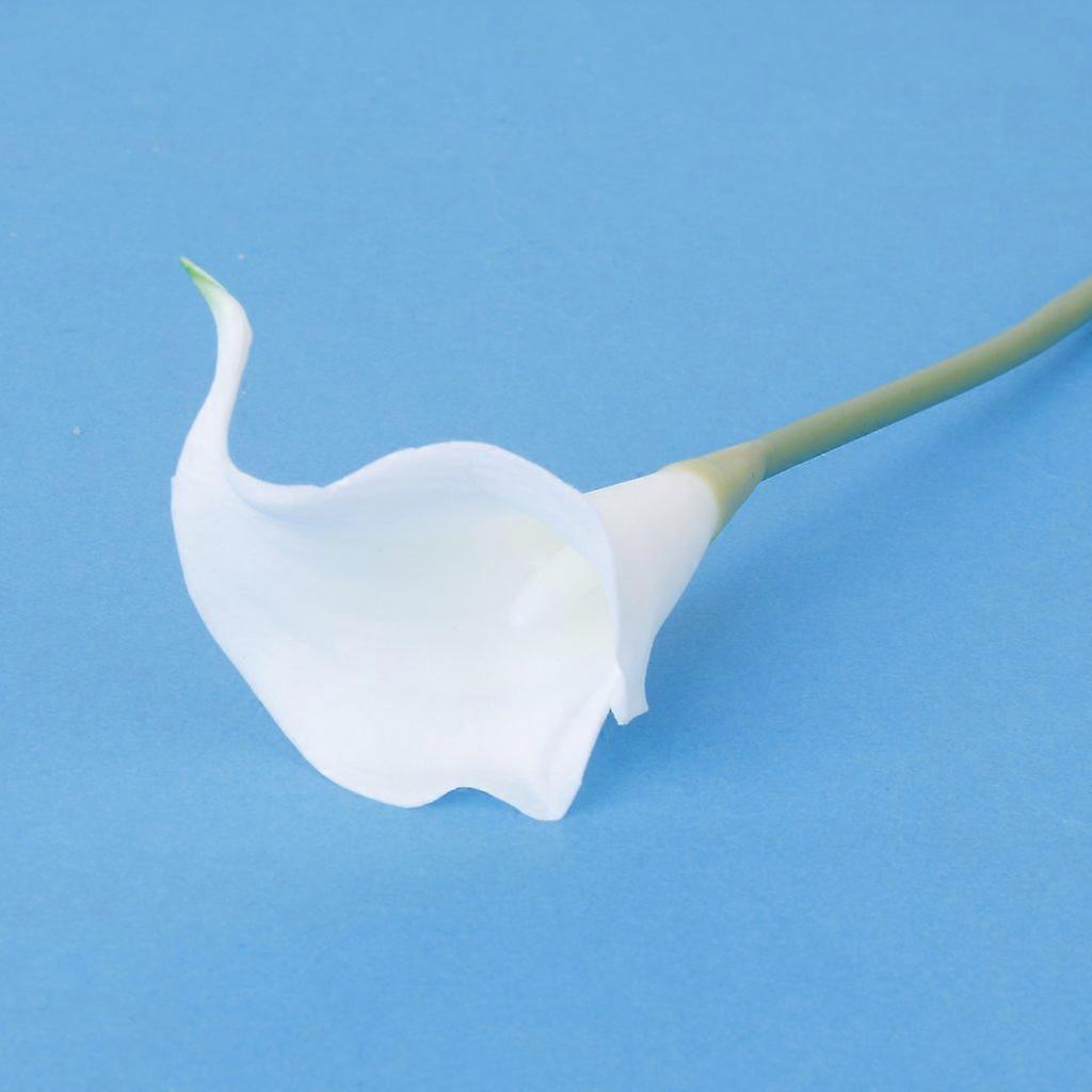 12pcs Calla Simulation Artificial Flower House Decoration - White