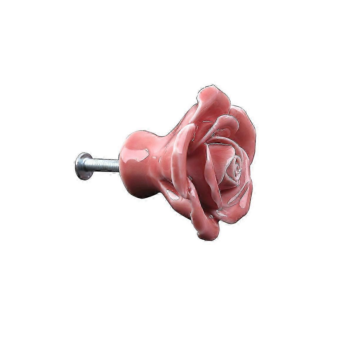 8 Pcs Pulls Cabinets Closet Door Knobs Rose Drawer Knobs Cupboard Knob Replacement Furniture Knobs DIY Chest Knobs