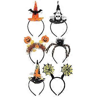 6Pcs Assorted Color Halloween Costume Headwear Party Accessory for Halloween Festival