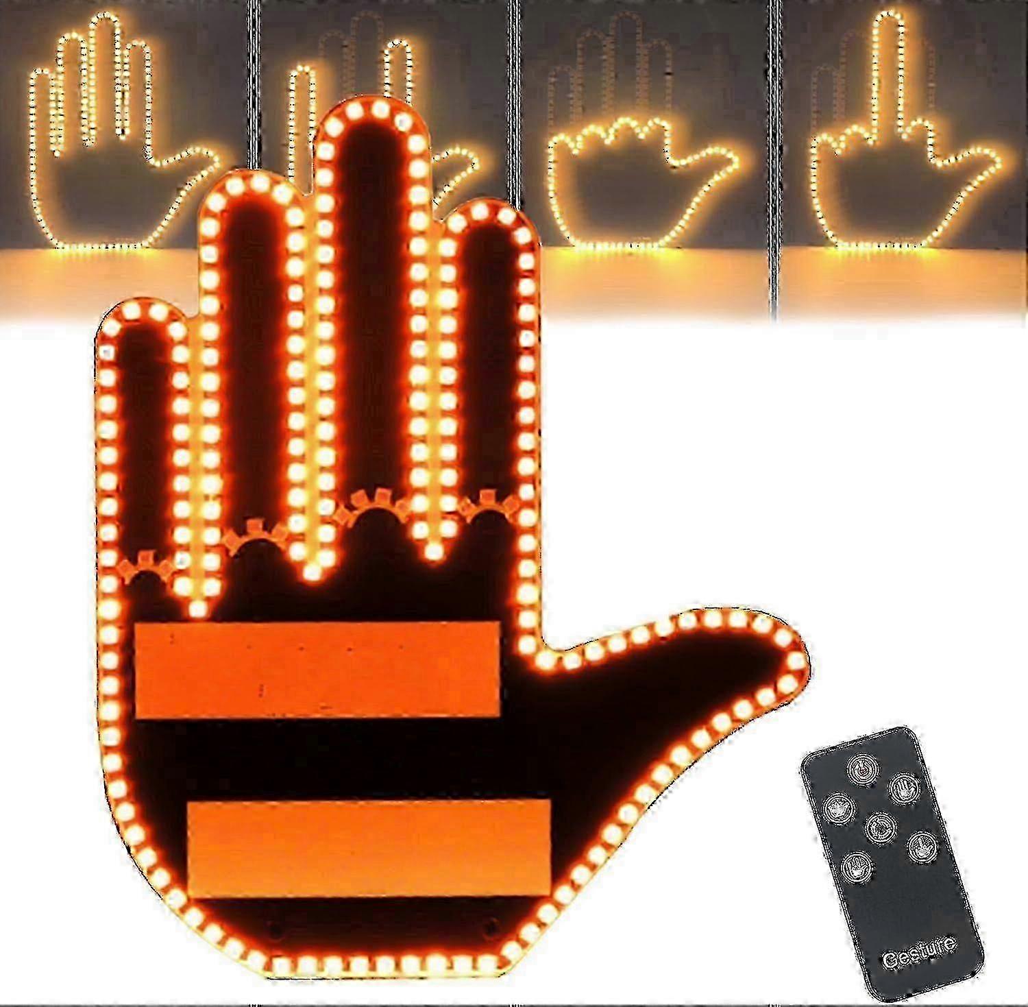 LED Car Finger Light Gesture Remote