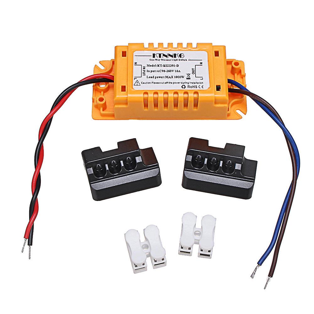 Wireless Light Switch Kit For Lamps Fans Appliances 433mhz,5pcs Rf Receiver Default Off