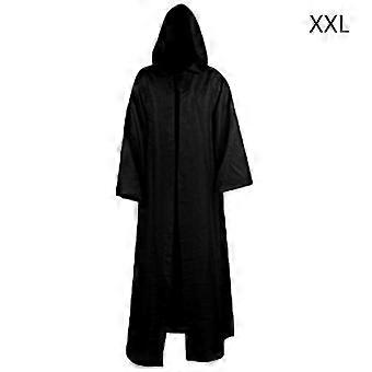 Männer Mantelmäntel Kapuze Solide Lose Winddichte Herren Trench Winter Long Cape Poncho