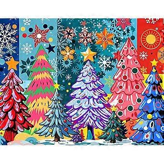 Colorful Christmas Forest Premium Holiday Jigsaw Puzzle for Adults and Family Limited Edition Christmas Collectible Puzzle UE2359