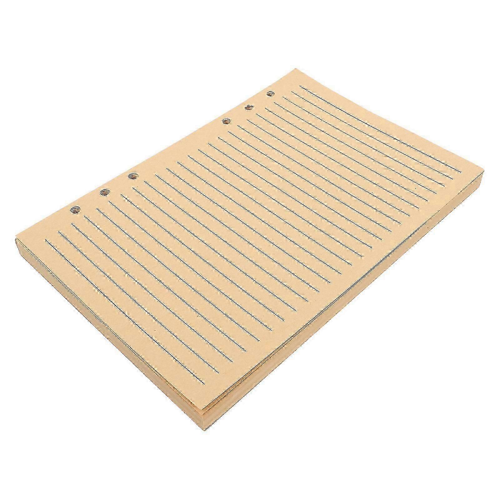 Brown Kraft Paper Notebook Refill for Binder Planner 80 Sheets