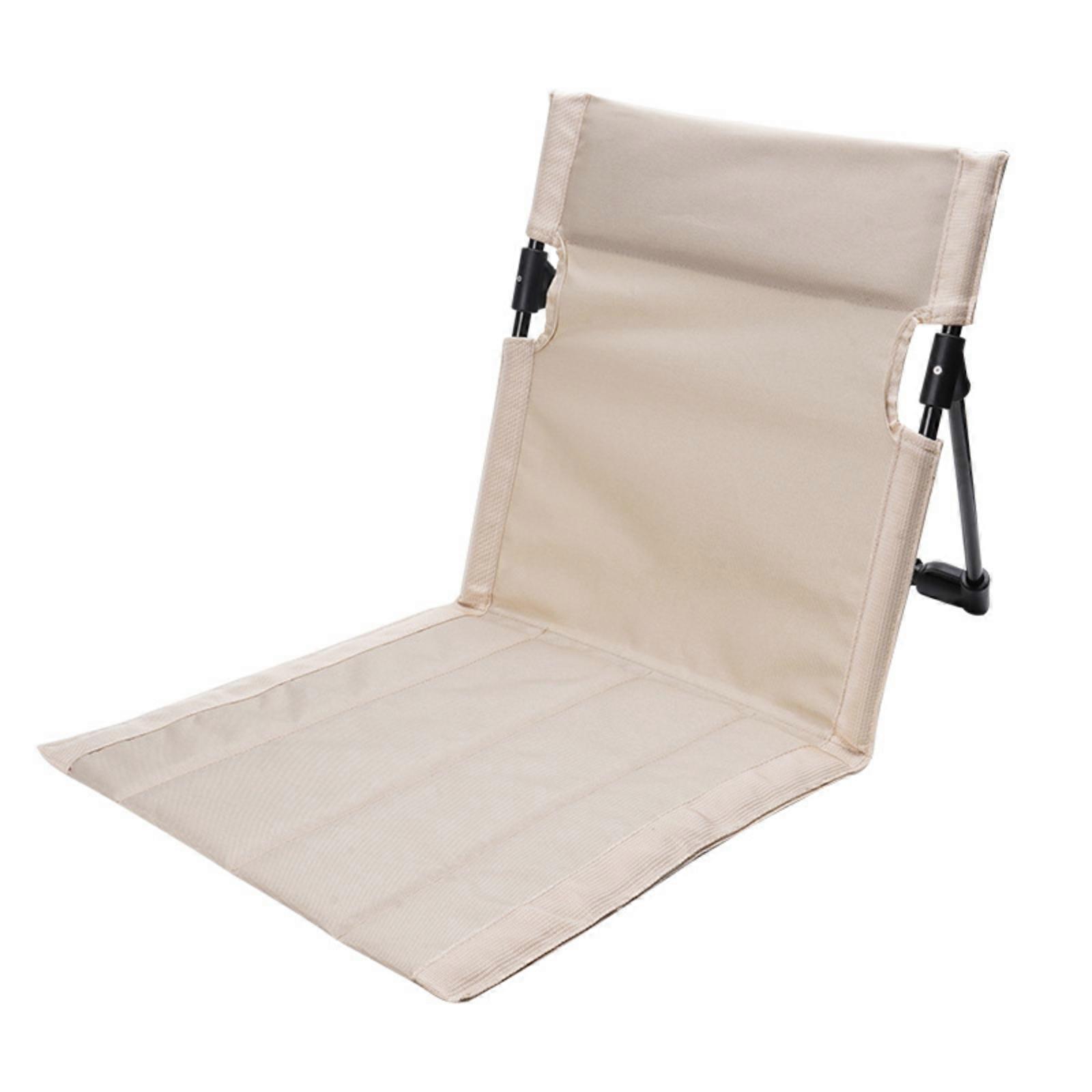 Compact Foldable Stool with Backrest | Lightweight Aluminum Alloy Frame,