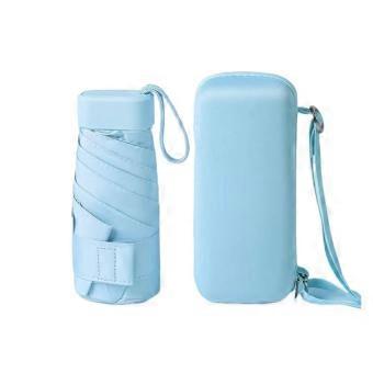 Compact Travel Umbrella UPF50 Sun Protection Lightweight Folding Sun Shade Umbrella Dark Blue