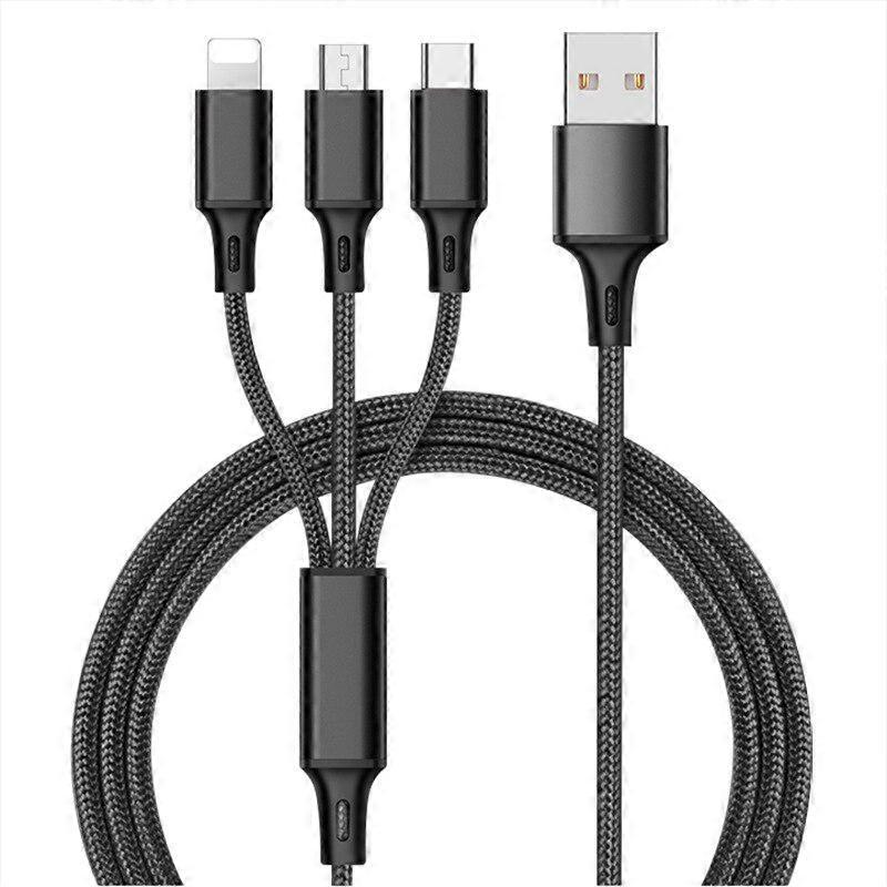 USB Cable for Fast Charging, Universal 3 In 1 for Samsung