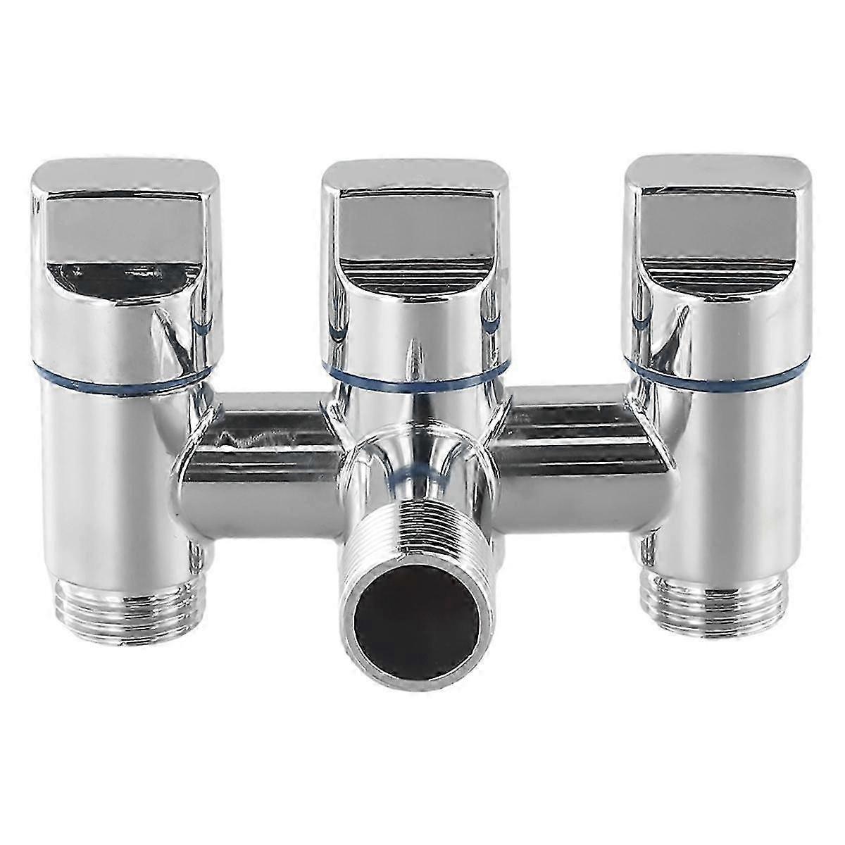 Three-Way Angle Valve for Home or Commercial Use, Durable Functionality
