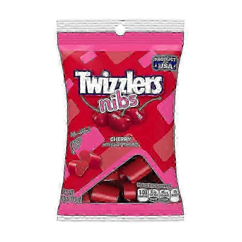 Twizzlers Nibs Licorice Candy, Cherry, 6 Oz