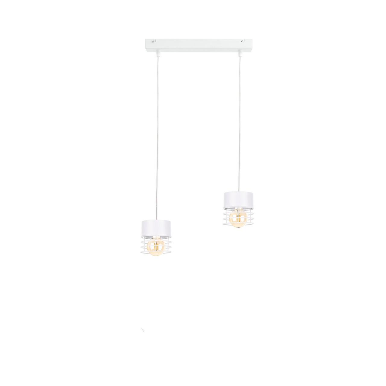 Keter Atollo Bar Pendant Ceiling Light White, 50cm, 2x E27