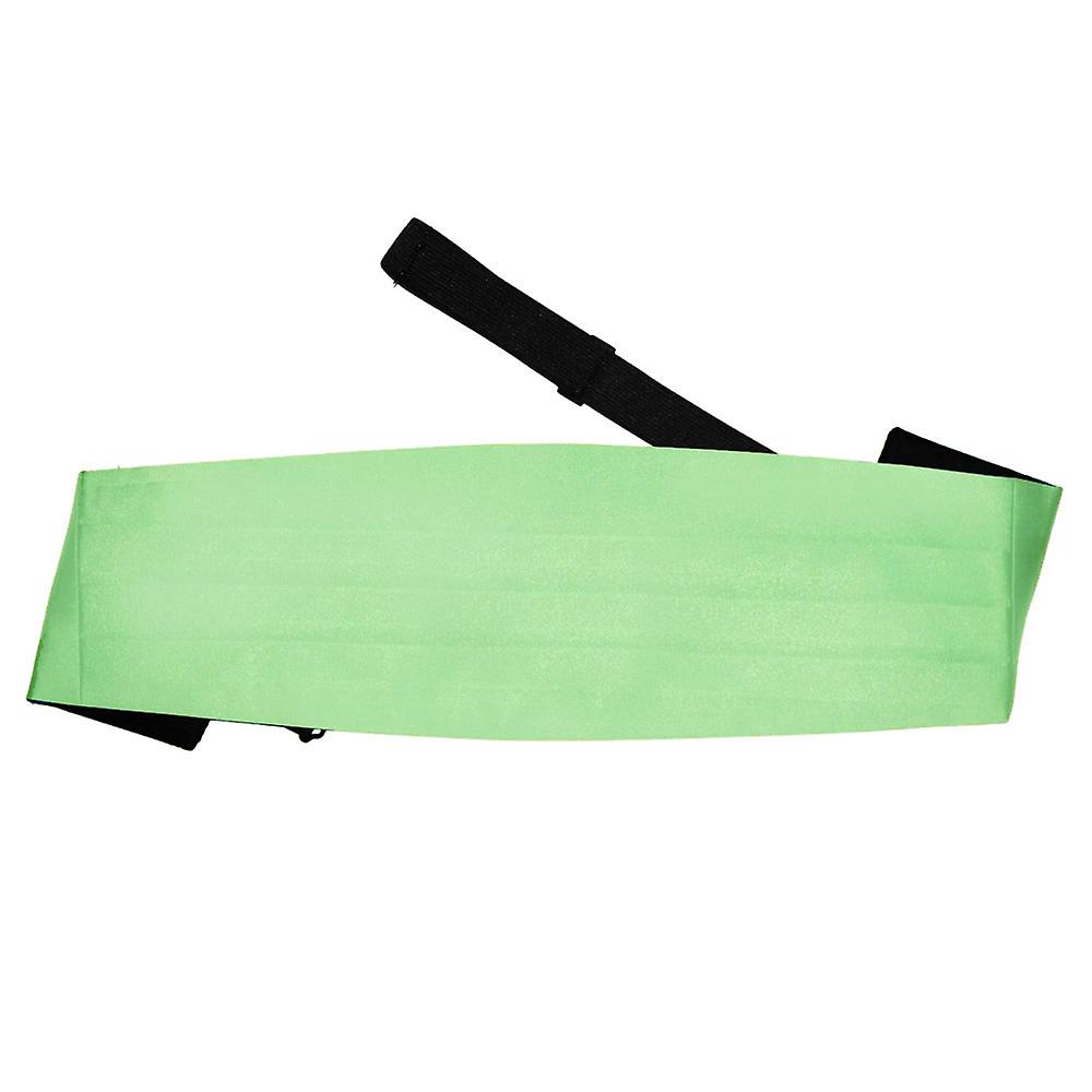 Light Chartreuse Plain Satin Cummerbund