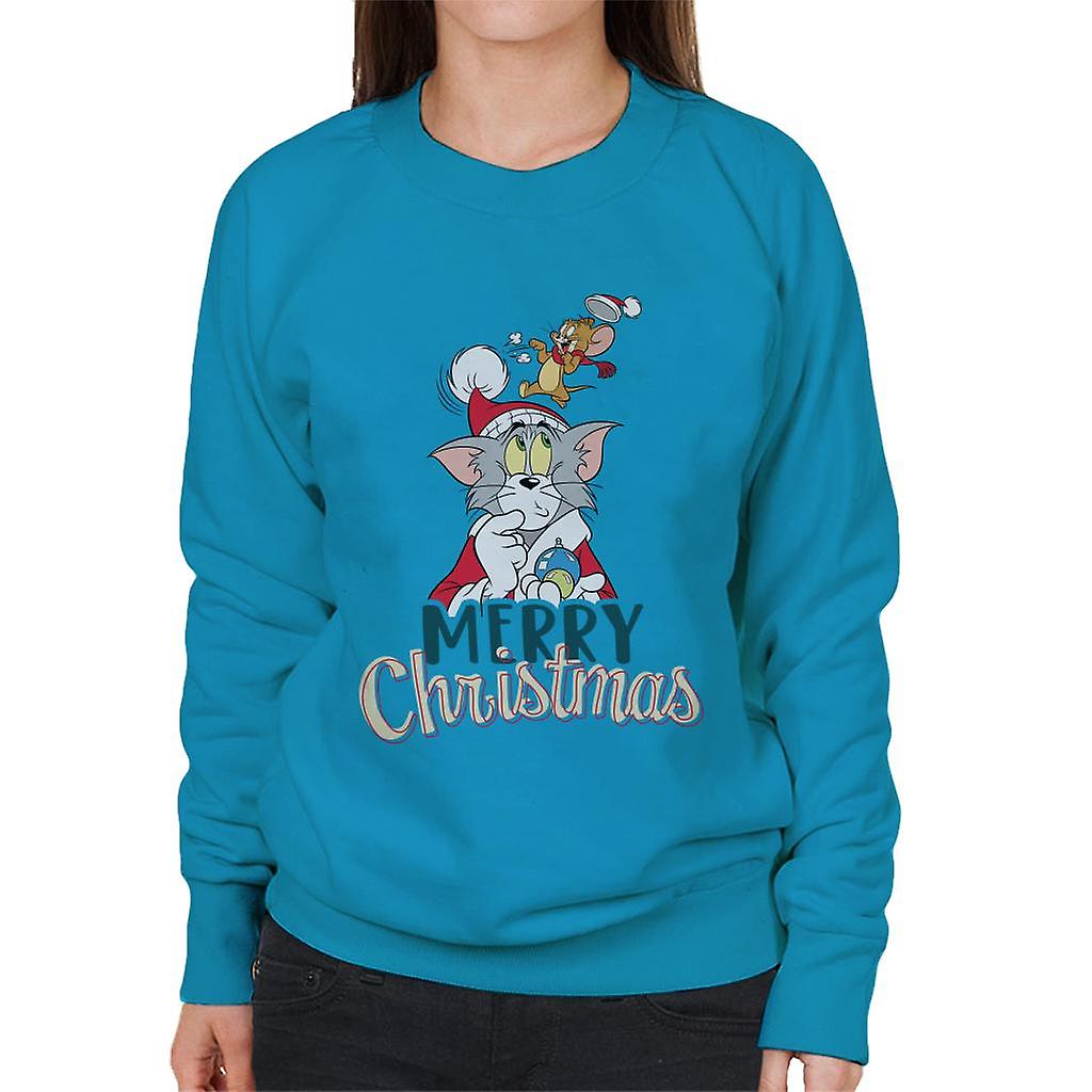 Tom and Jerry Christmas Merry Xmas Women's Sweatshirt