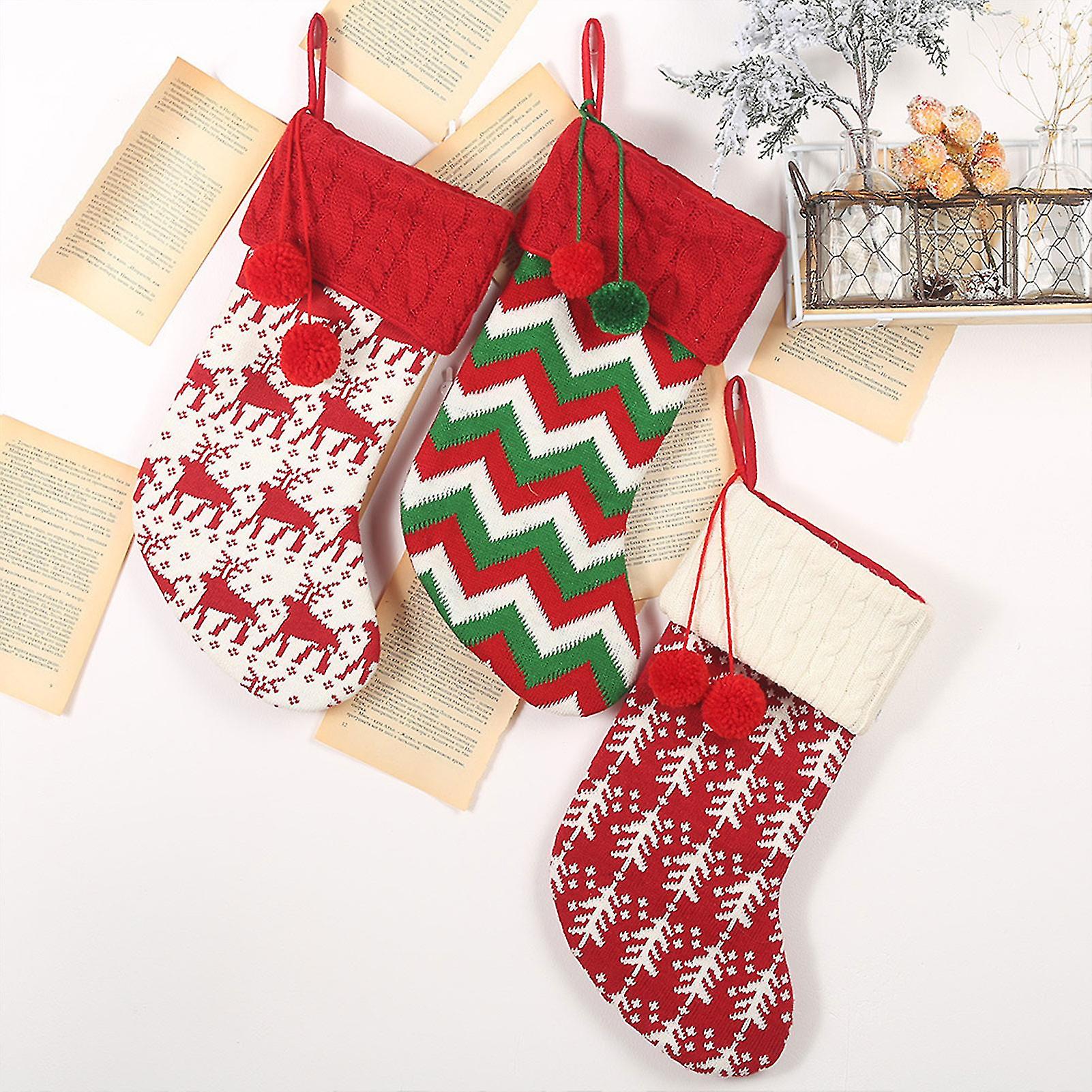 Merry Christmas Decorative Stocking Well Made Durable Stocking For Holding Christmas Gifts Candy
