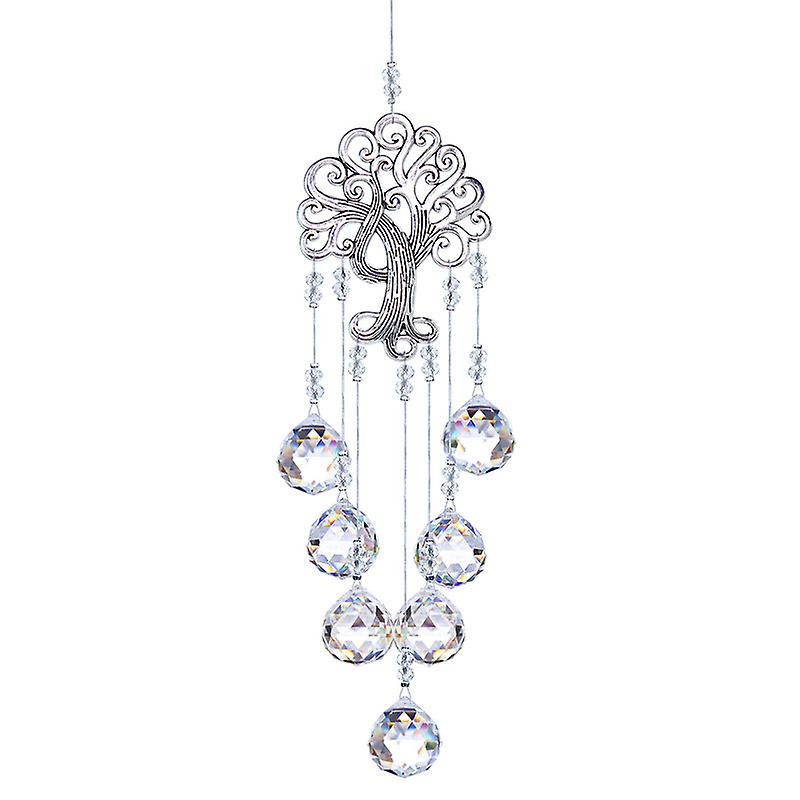Life Tree Crystal Wind Chime Pendant